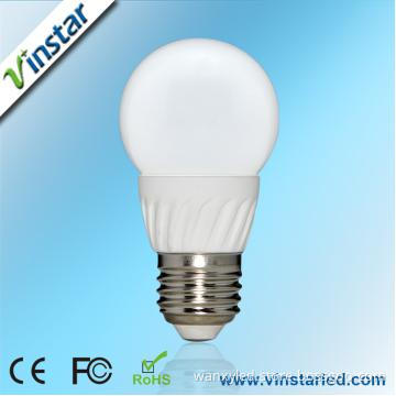 Ceramics E27 3W LED Bulb With CE/RoHS/FCC